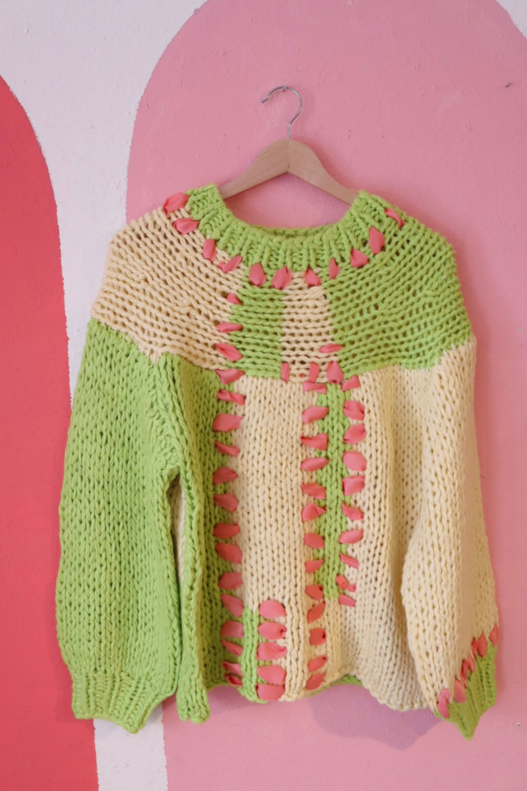 Ribbon & Lime Sweater