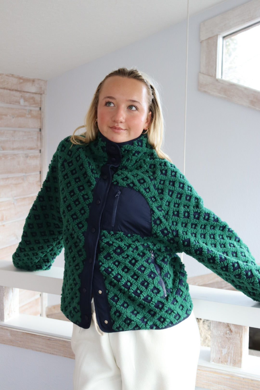 Teton Jacket | Navy + Green