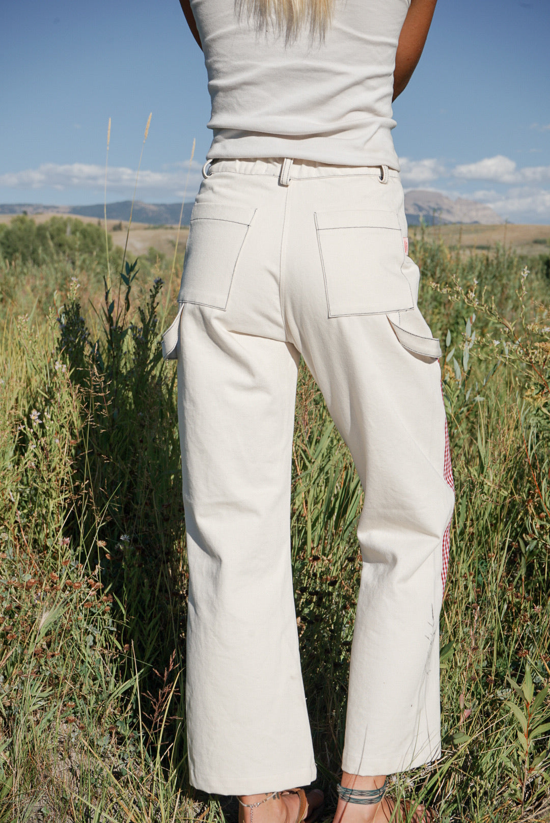 Panel Pants | Red Gingham