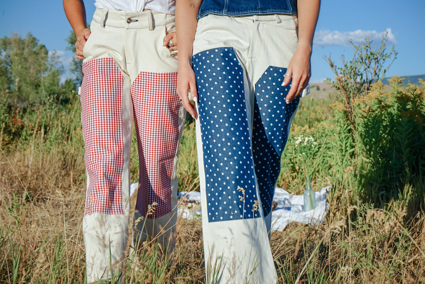 Panel Pants | Red Gingham