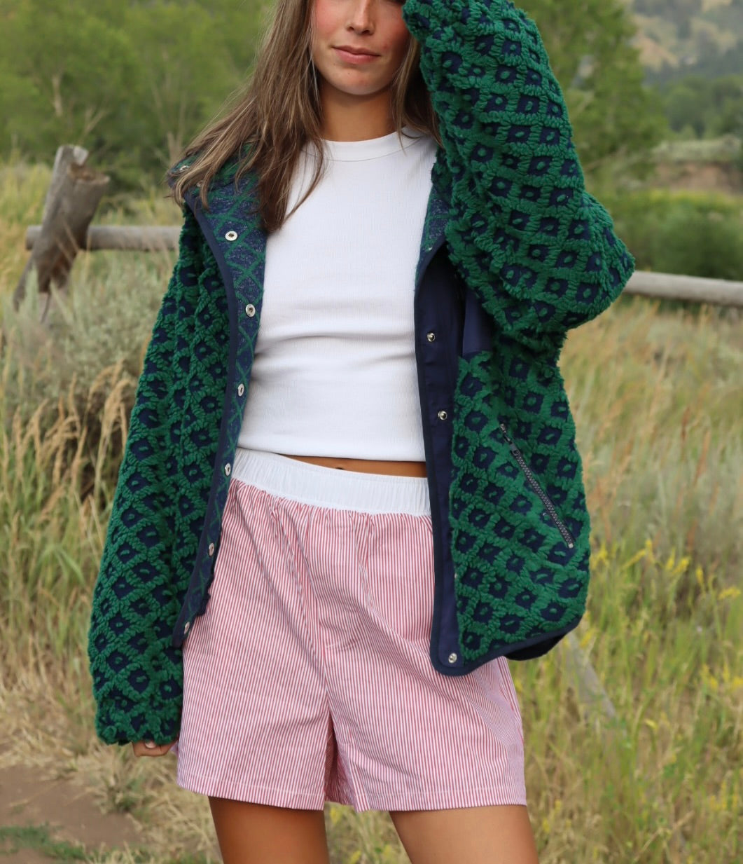 Teton Jacket | Navy + Green