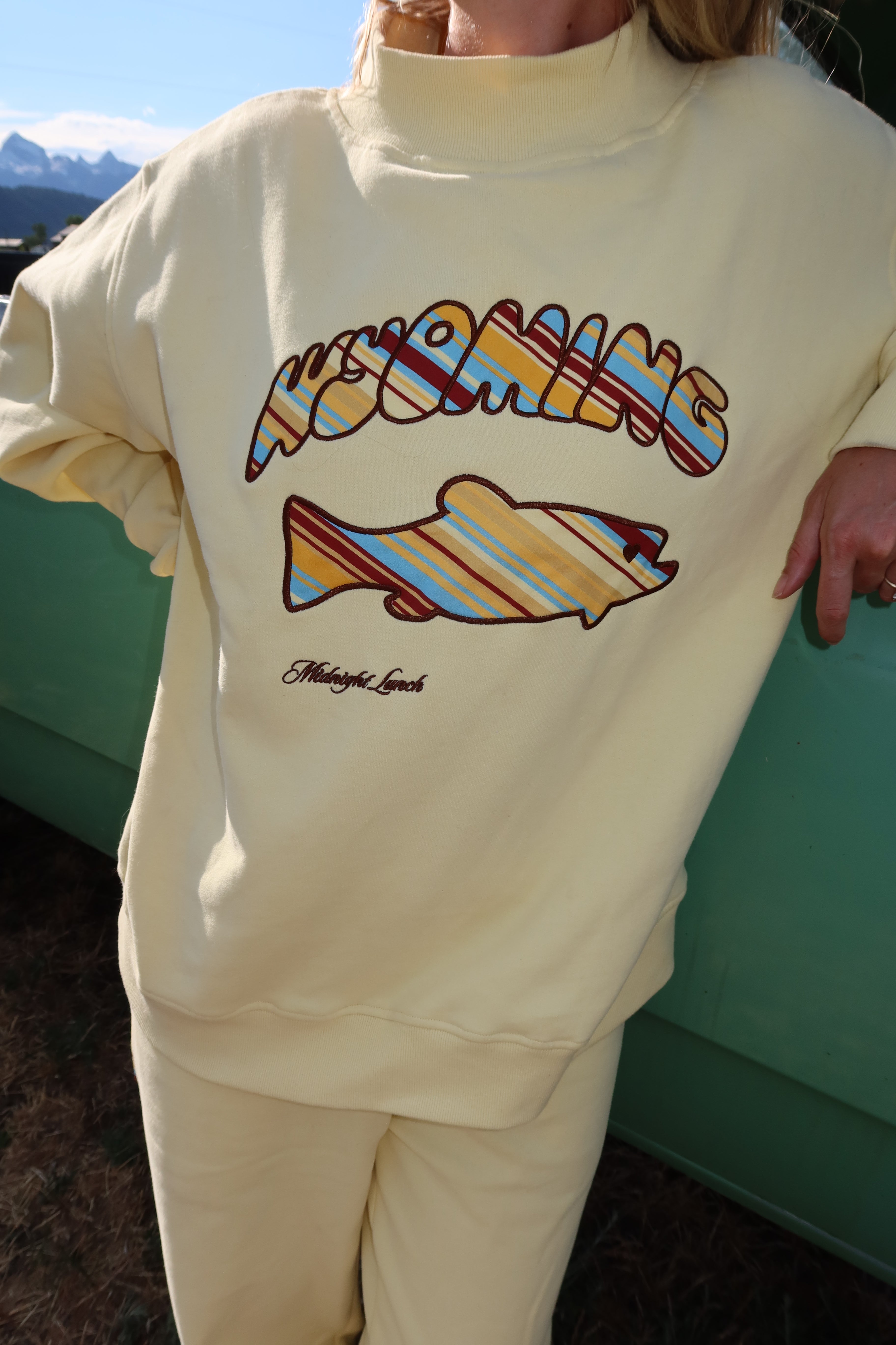 Wyoming Trout Mock Neck | Lemonade – Midnight Lunch
