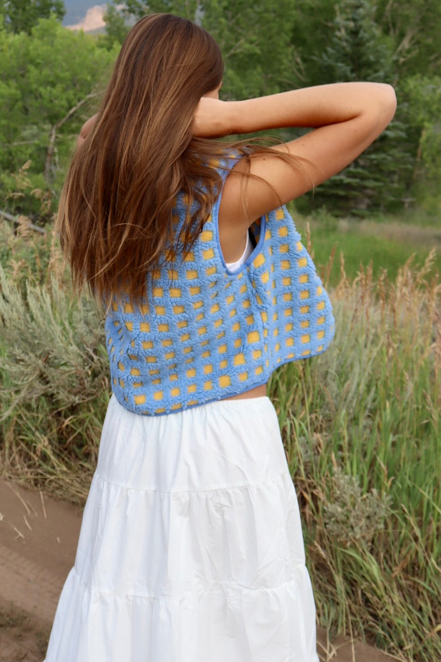 Montana Vest | Blue + Yellow