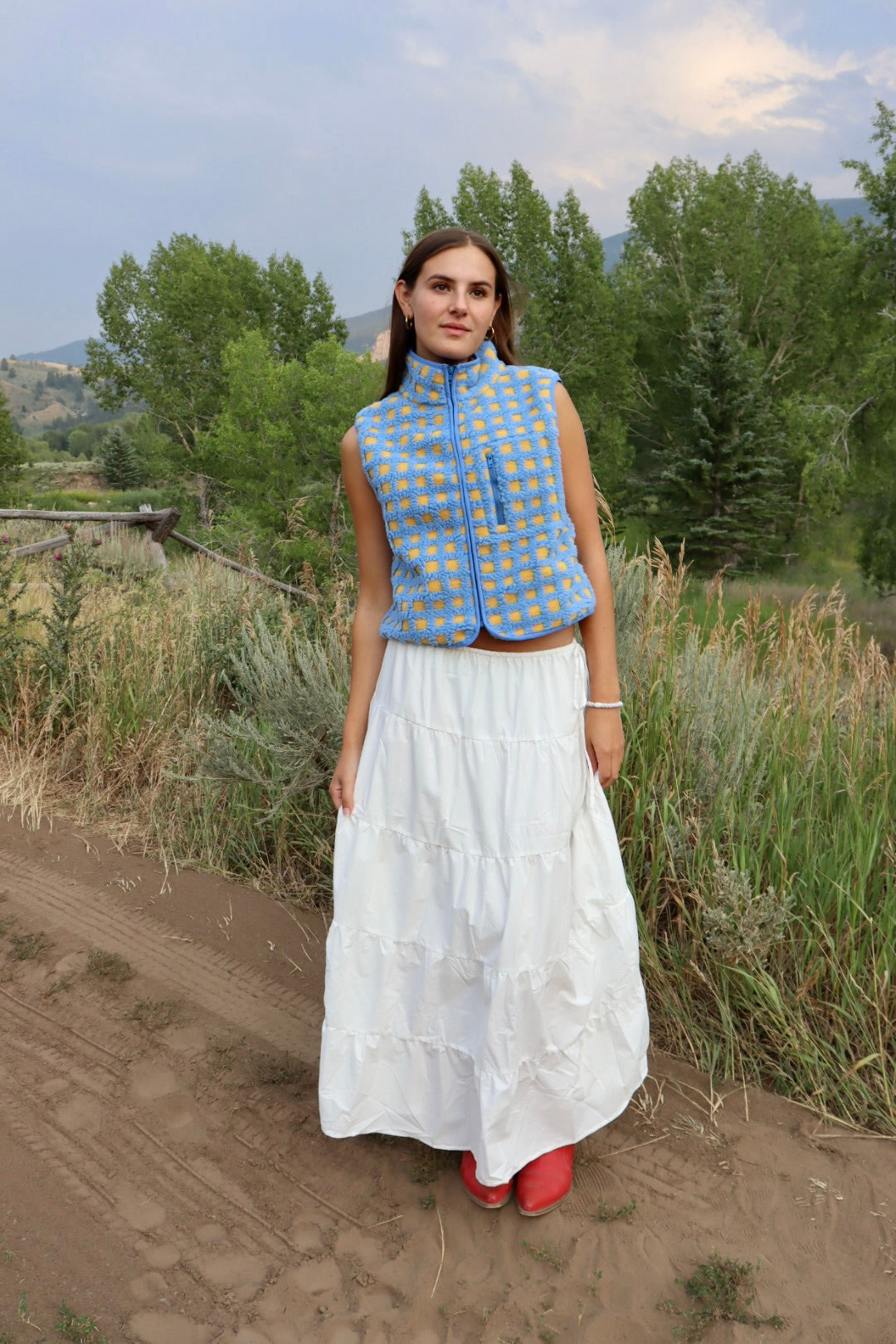 Montana Vest | Blue + Yellow