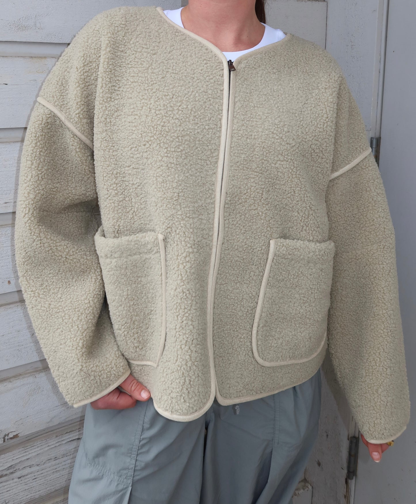 April Sherpa Jacket | Sage