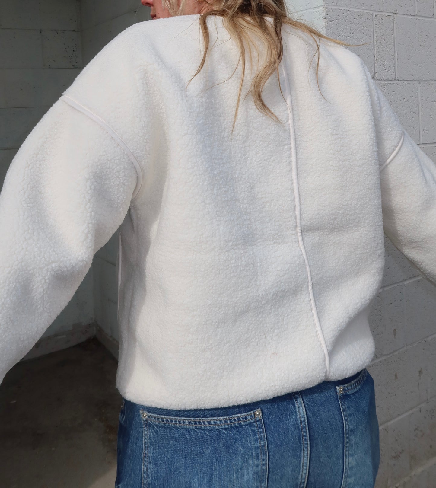 April Sherpa Jacket | Ivory