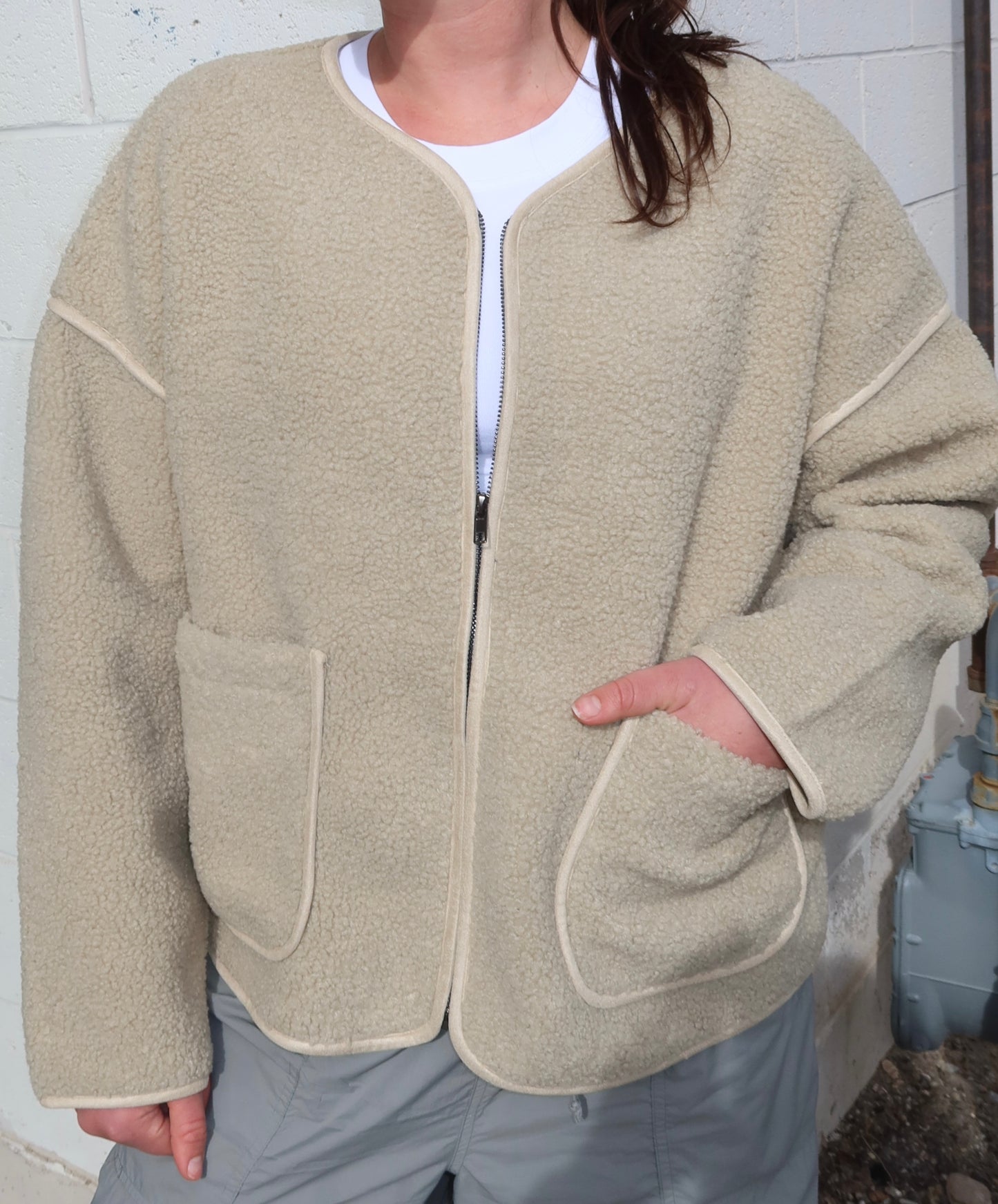 April Sherpa Jacket | Sage