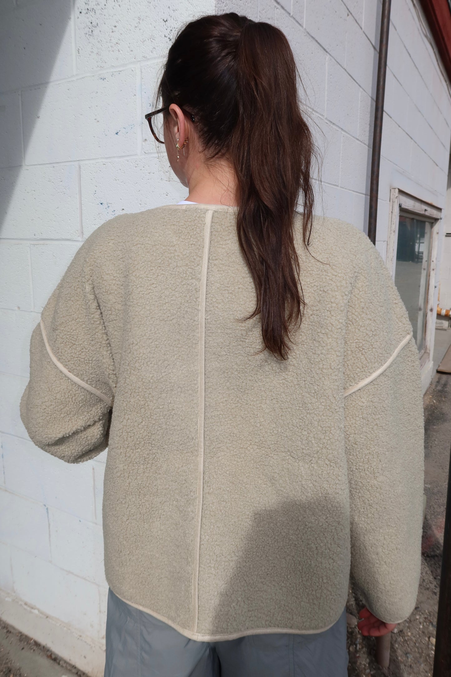 April Sherpa Jacket | Sage
