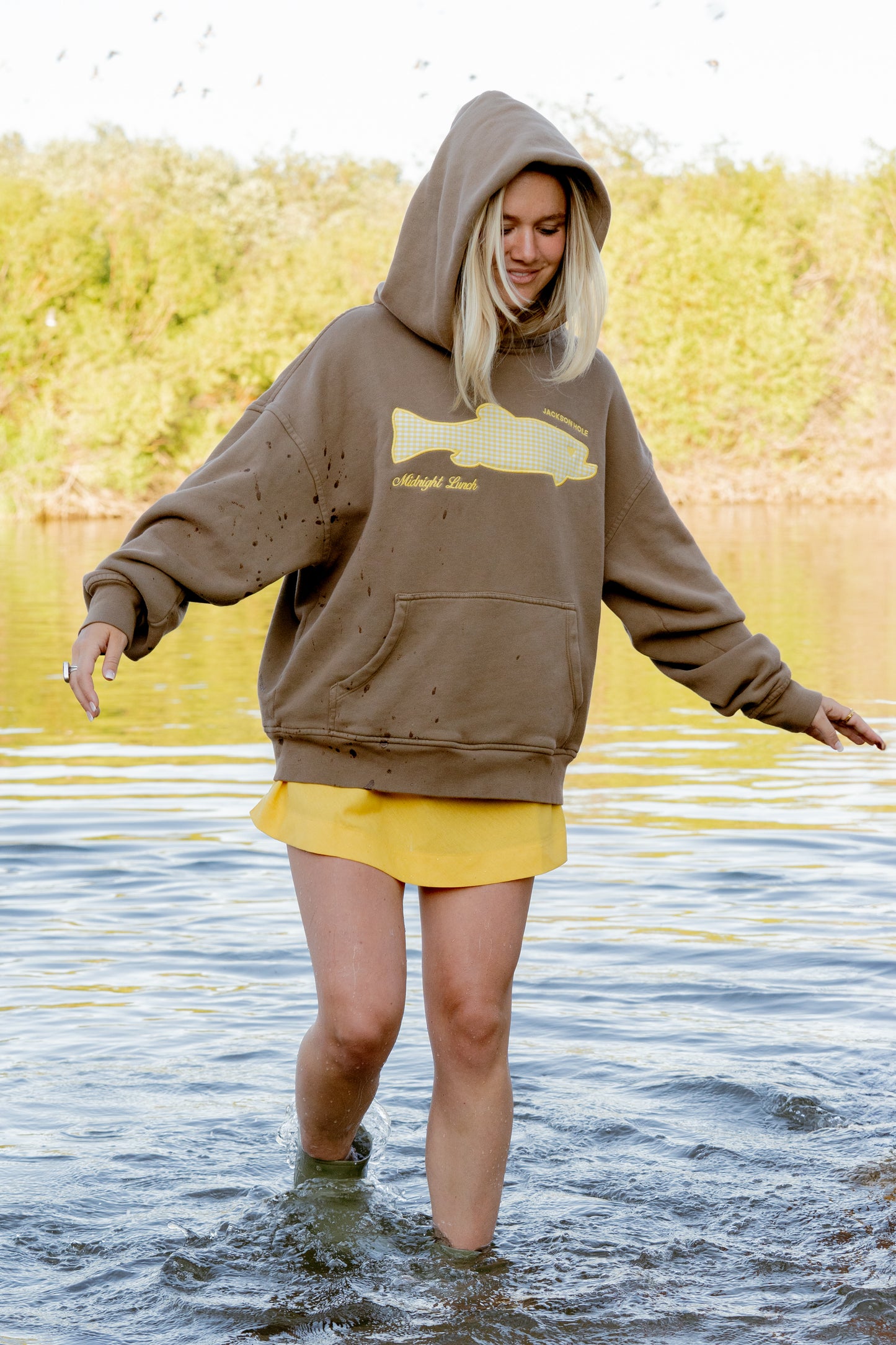 The Trout Hoodie | Wyoming Brown