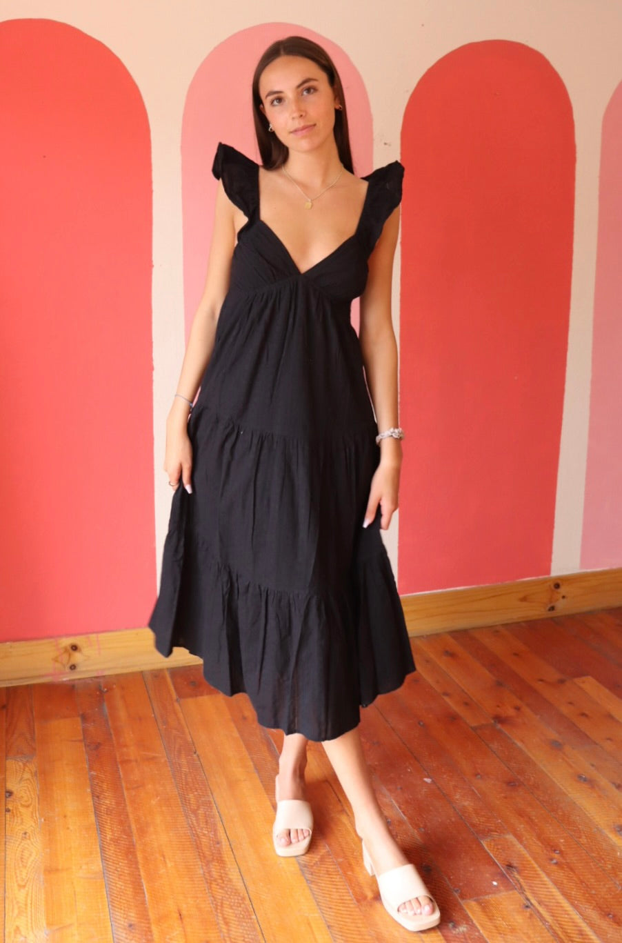 Everyday Cotton Midi | Black