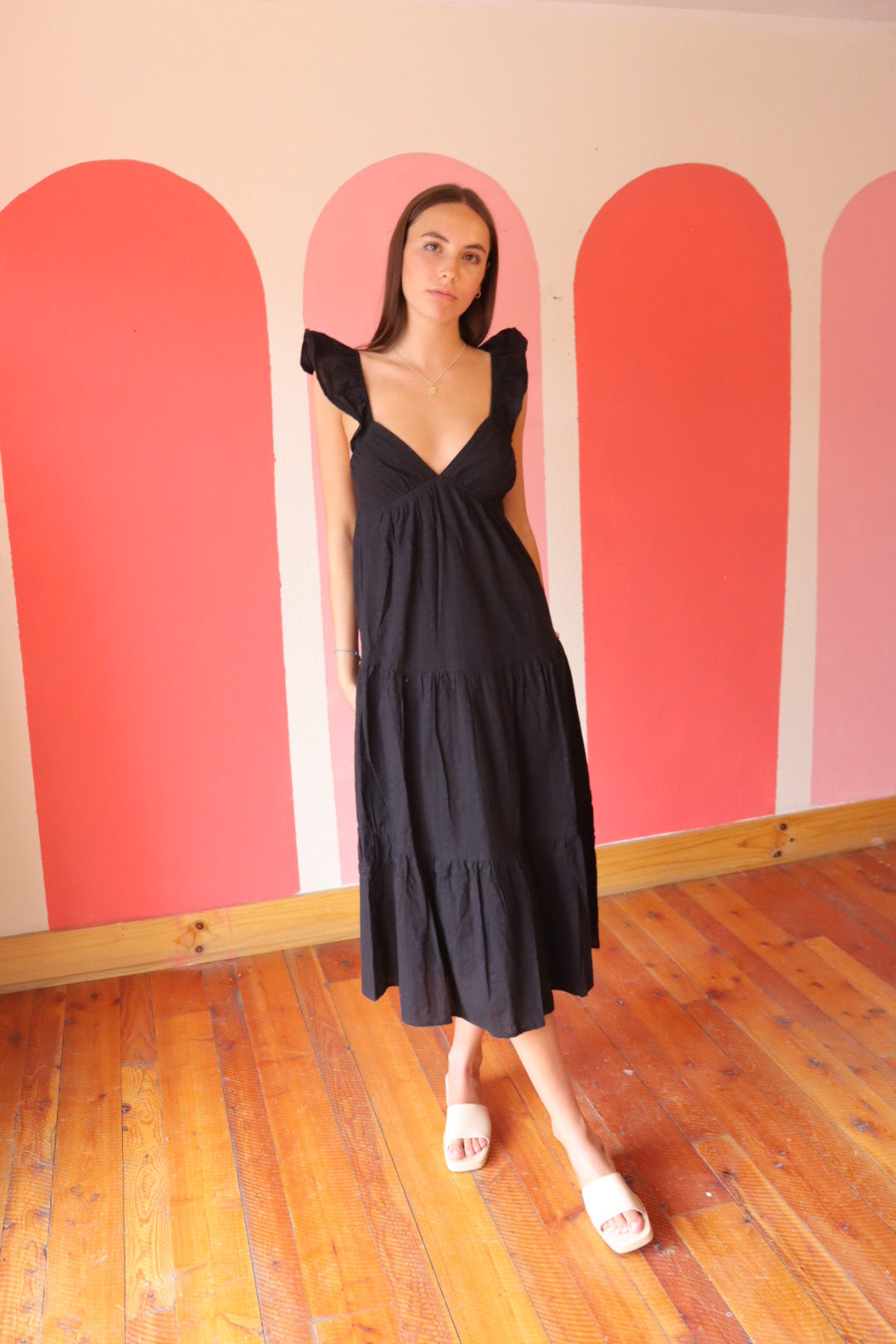 Everyday Cotton Midi | Black