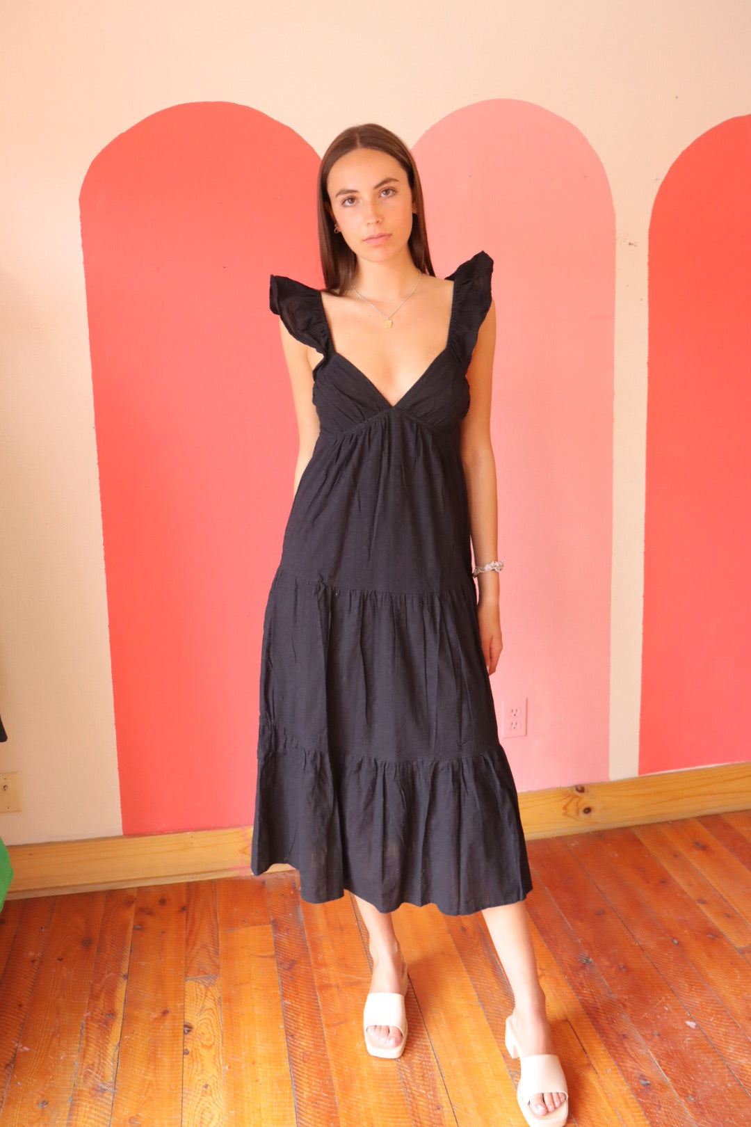 Everyday Cotton Midi | Black