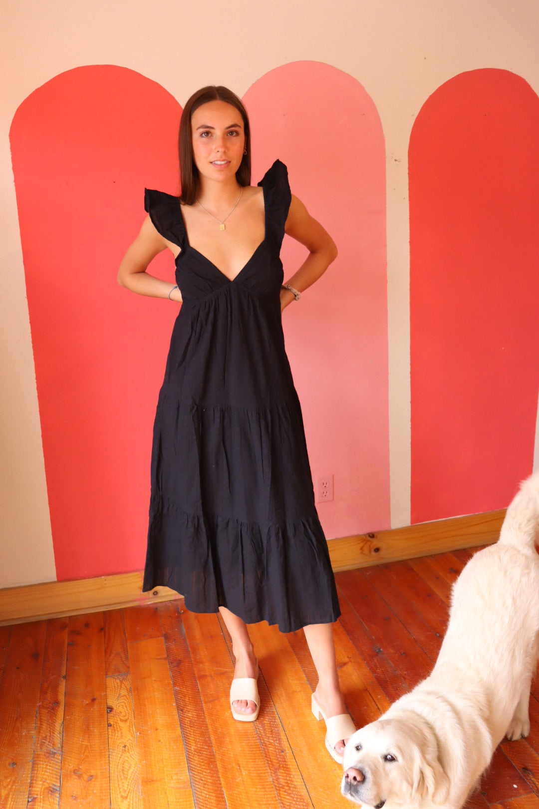 Everyday Cotton Midi | Black