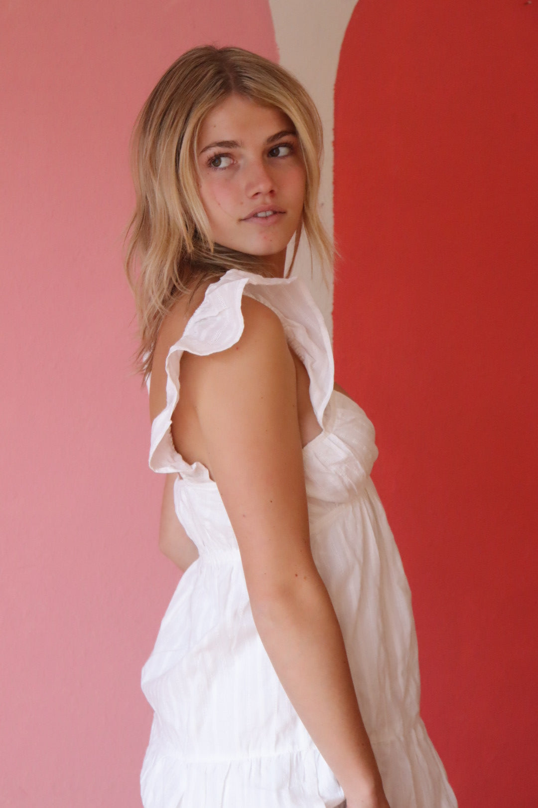 Everyday Cotton Midi | White