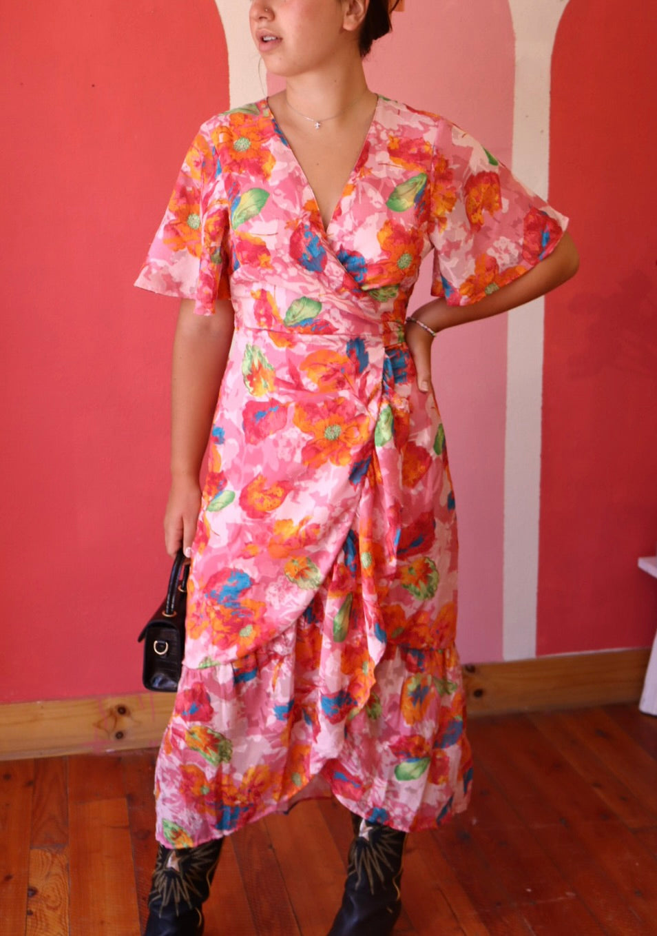 Remy Floral Wrap Dress