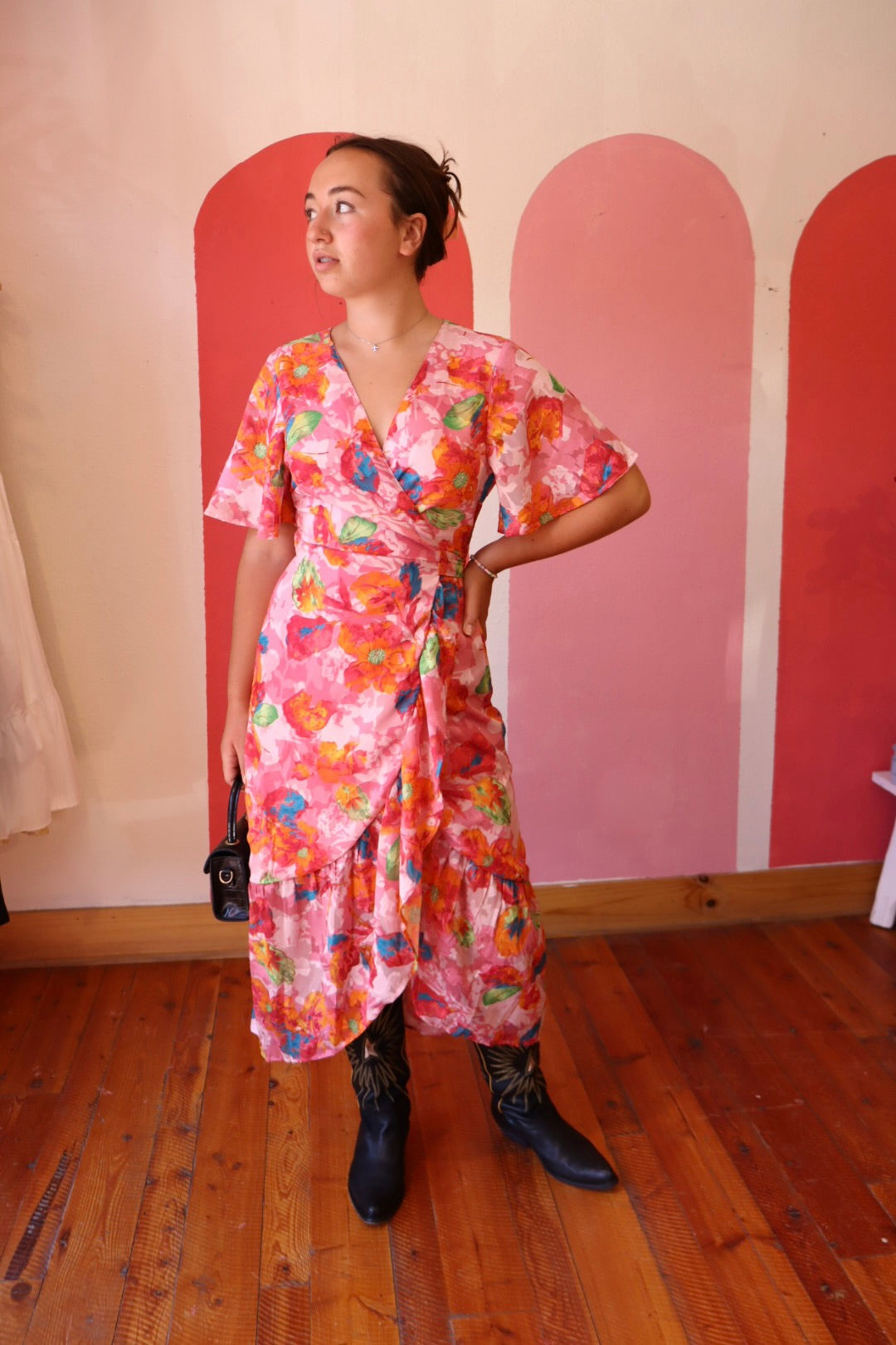 Remy Floral Wrap Dress