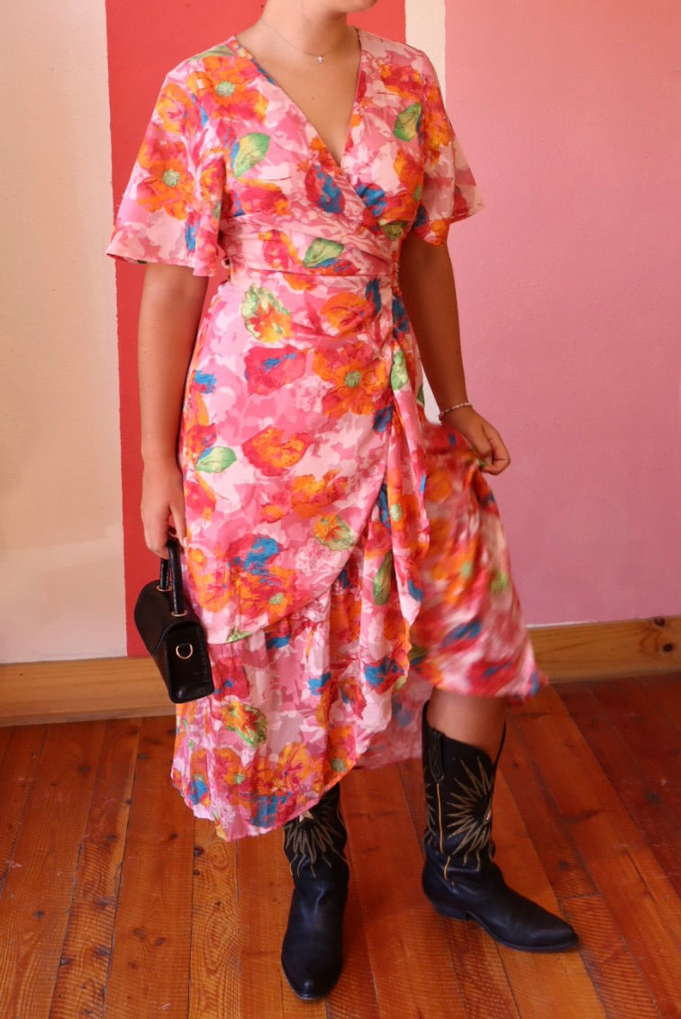 Remy Floral Wrap Dress