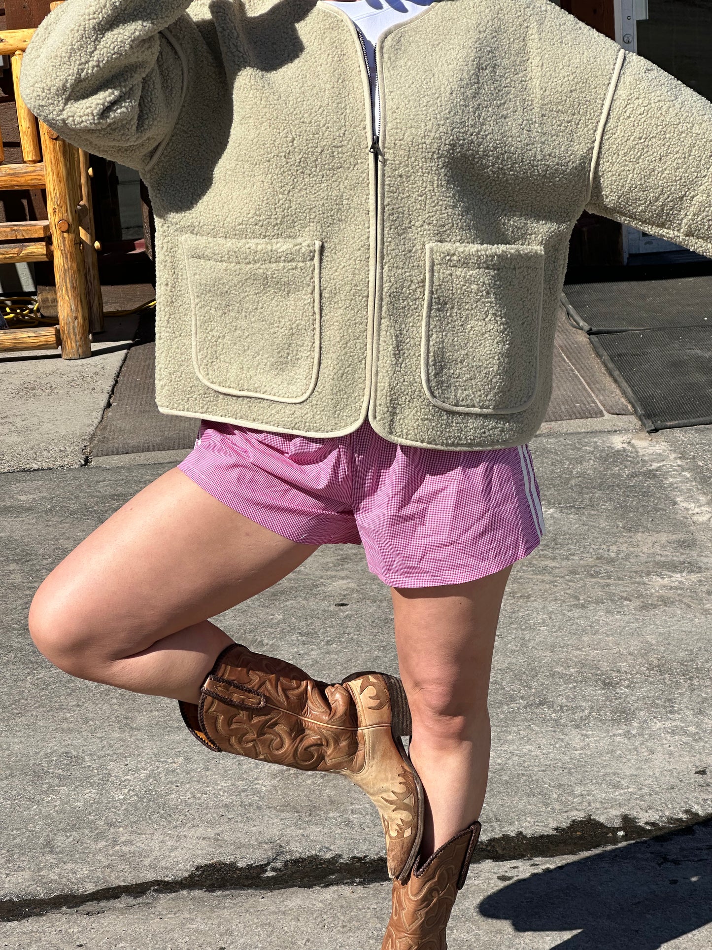 April Sherpa Jacket | Sage