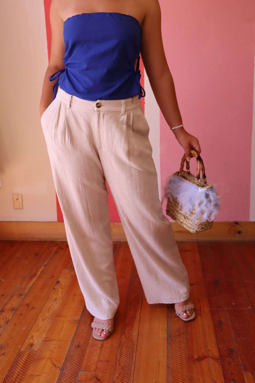Weekender High Rise Linen Pant