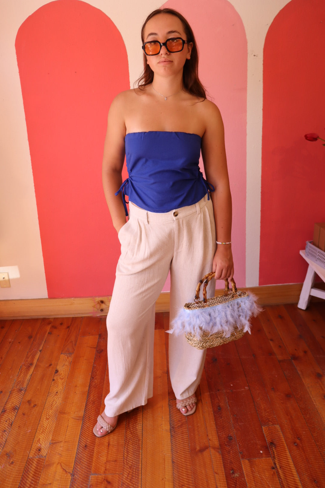 Santa Cruz Linen Tube Top