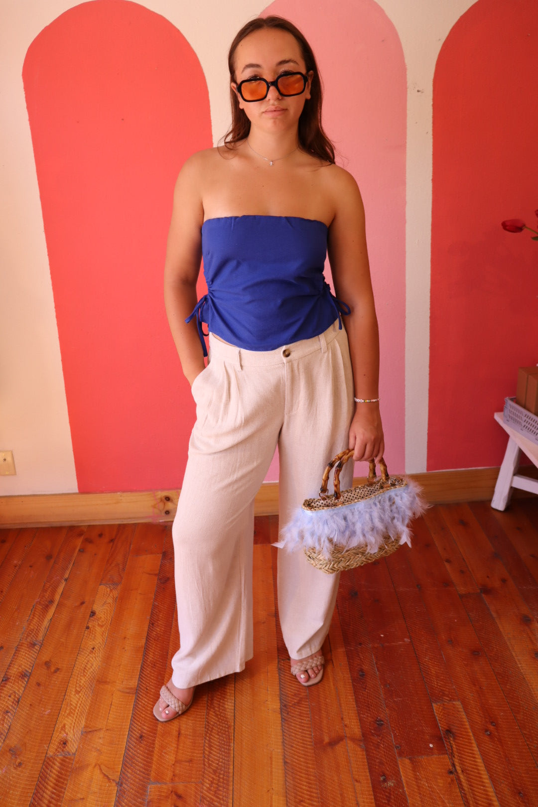 Weekender High Rise Linen Pant