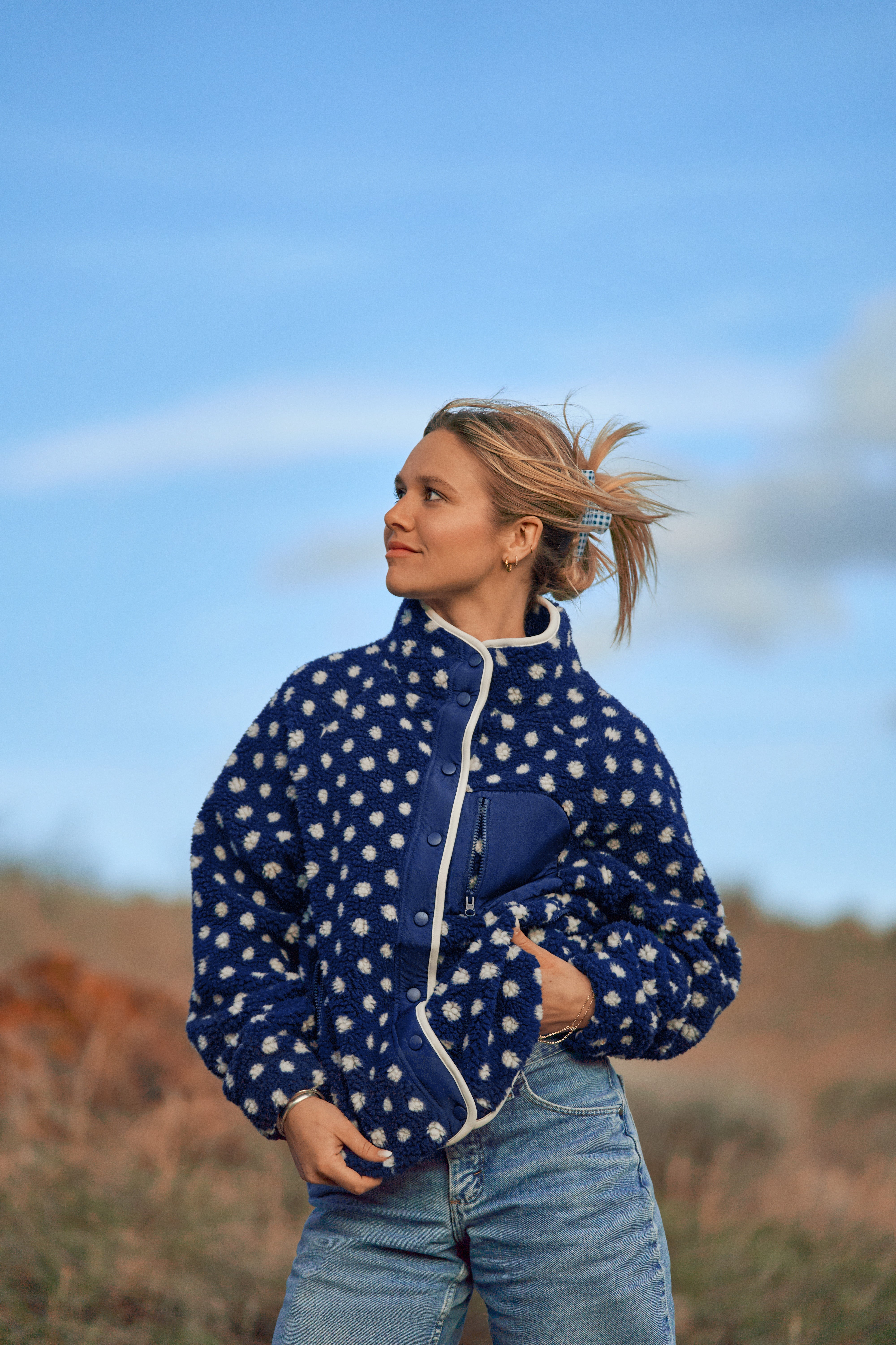 Teton Jacket | Navy Dot – Midnight Lunch