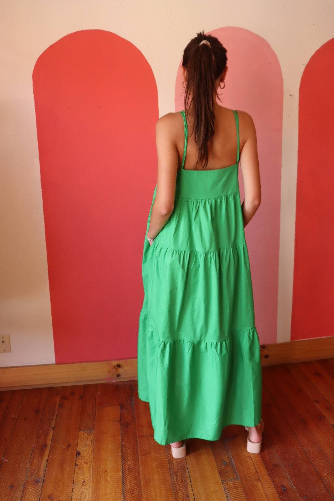Mykonos Tiered Poplin Maxi