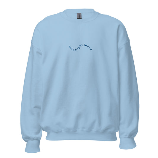Classic Embroidered Crewneck | Blue