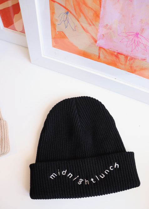 Midnight Lunch Beanie | Black