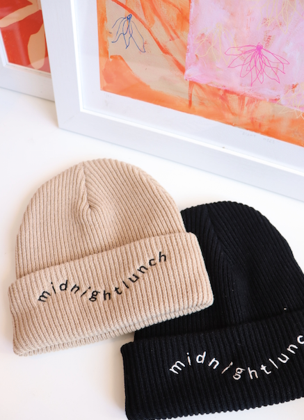 Midnight Lunch Beanie | Black