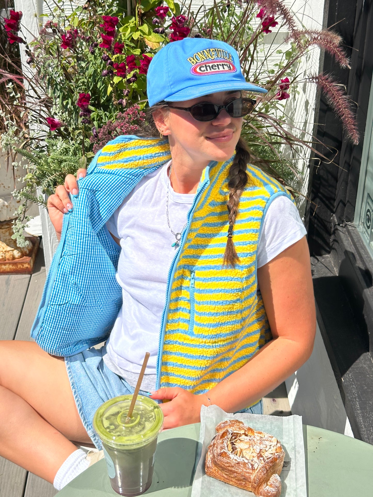 The Stripe Vest | Yellow + Blue