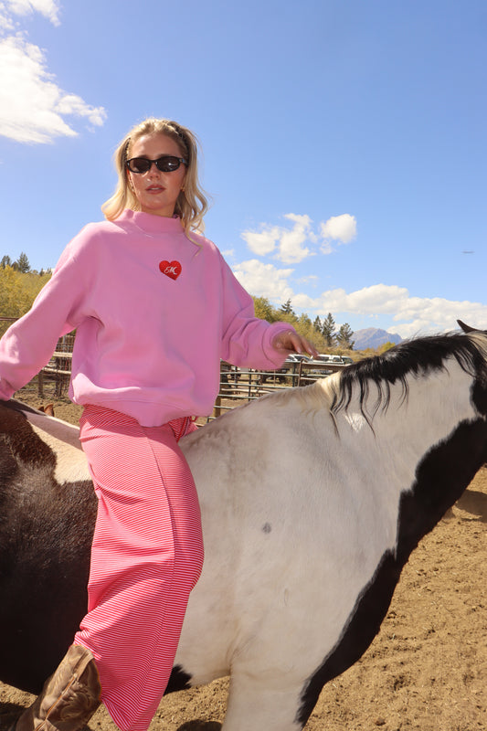 ML Cowgirl Mock Neck | Cherry Lilac
