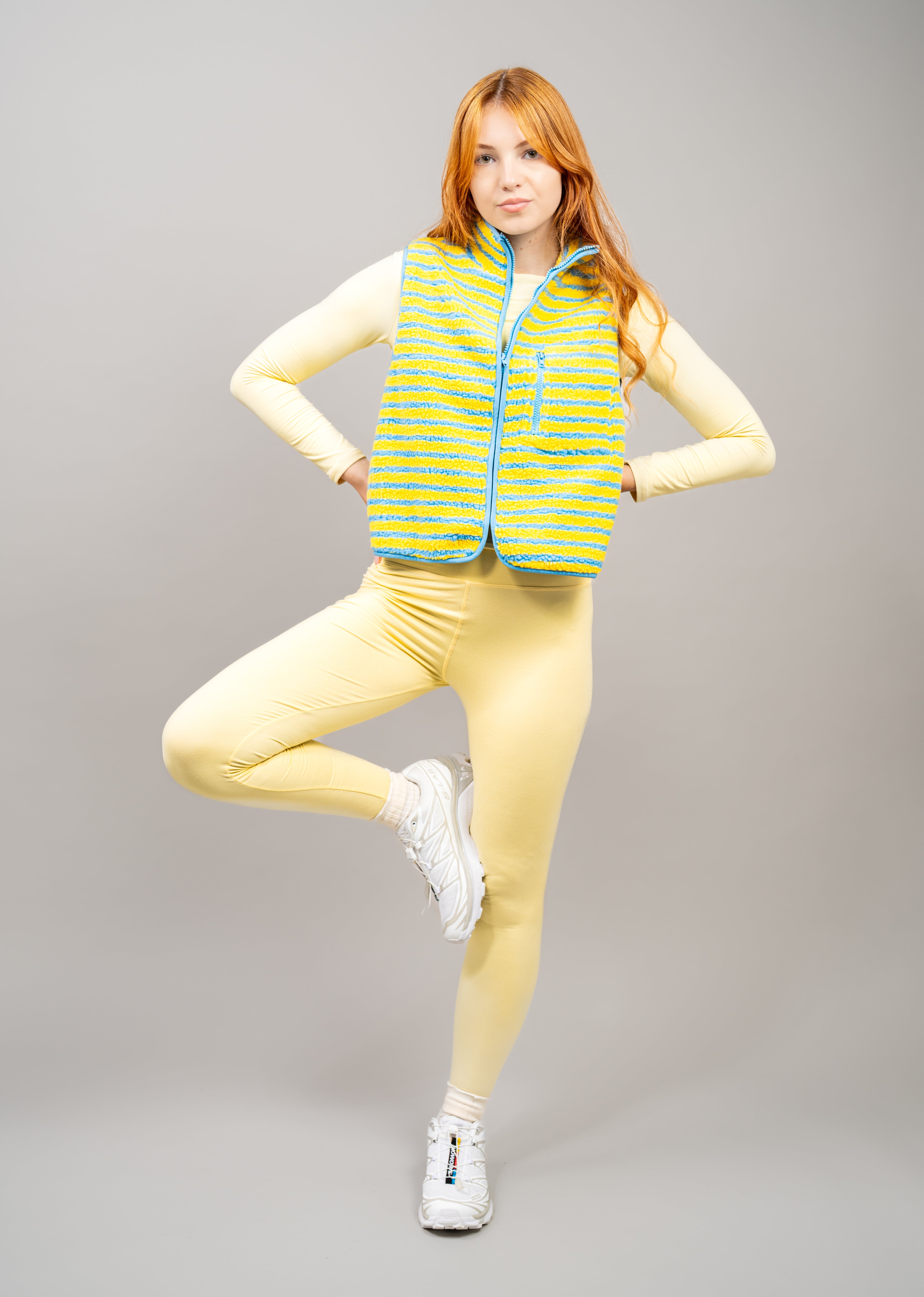 The Stripe Vest | Yellow + Blue – Midnight Lunch