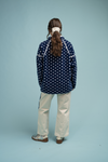 Wyoming Zip Pullover | Navy Dot