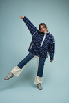 Wyoming Zip Pullover | Navy Dot