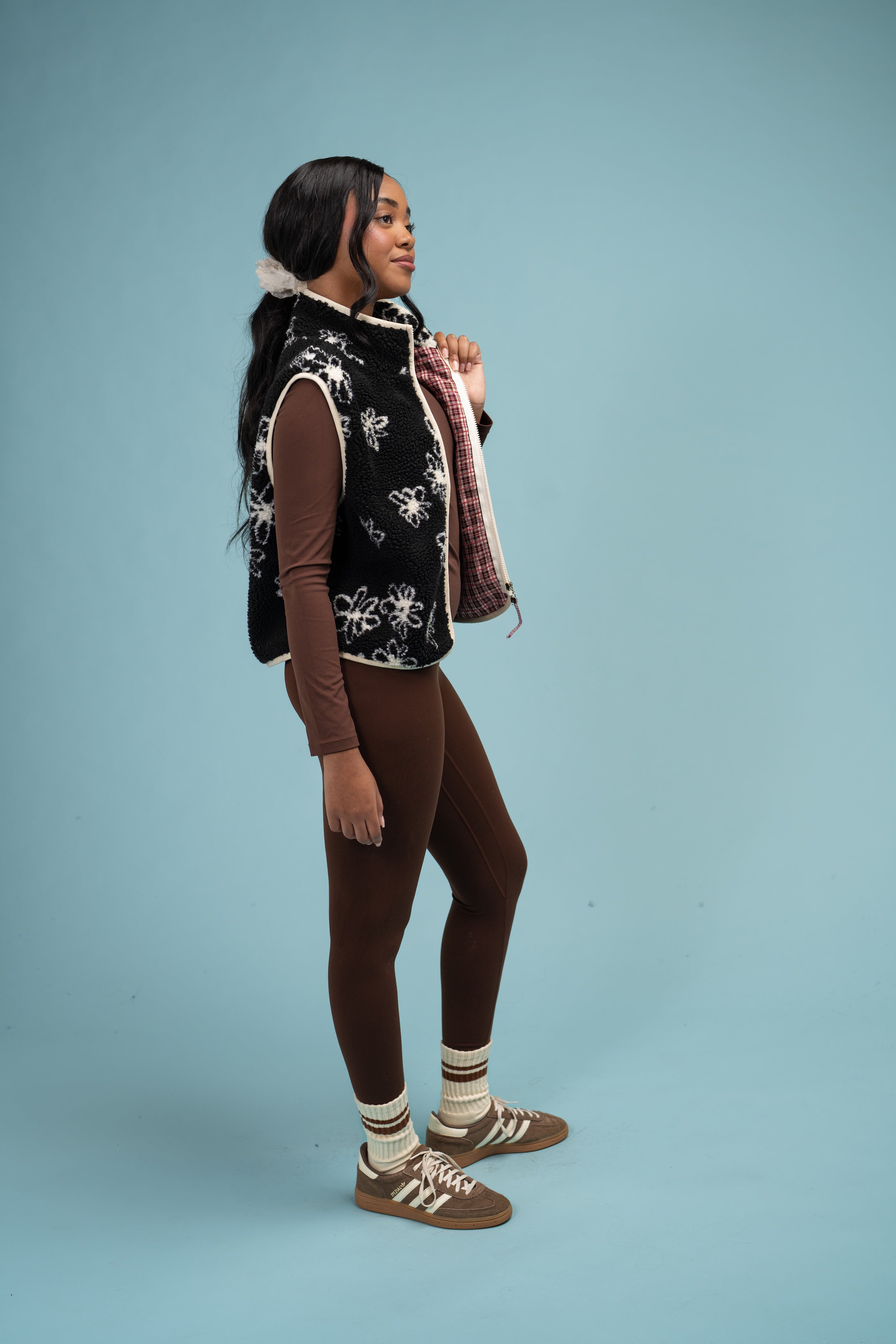 Montana Vest | Black Floral – Midnight Lunch