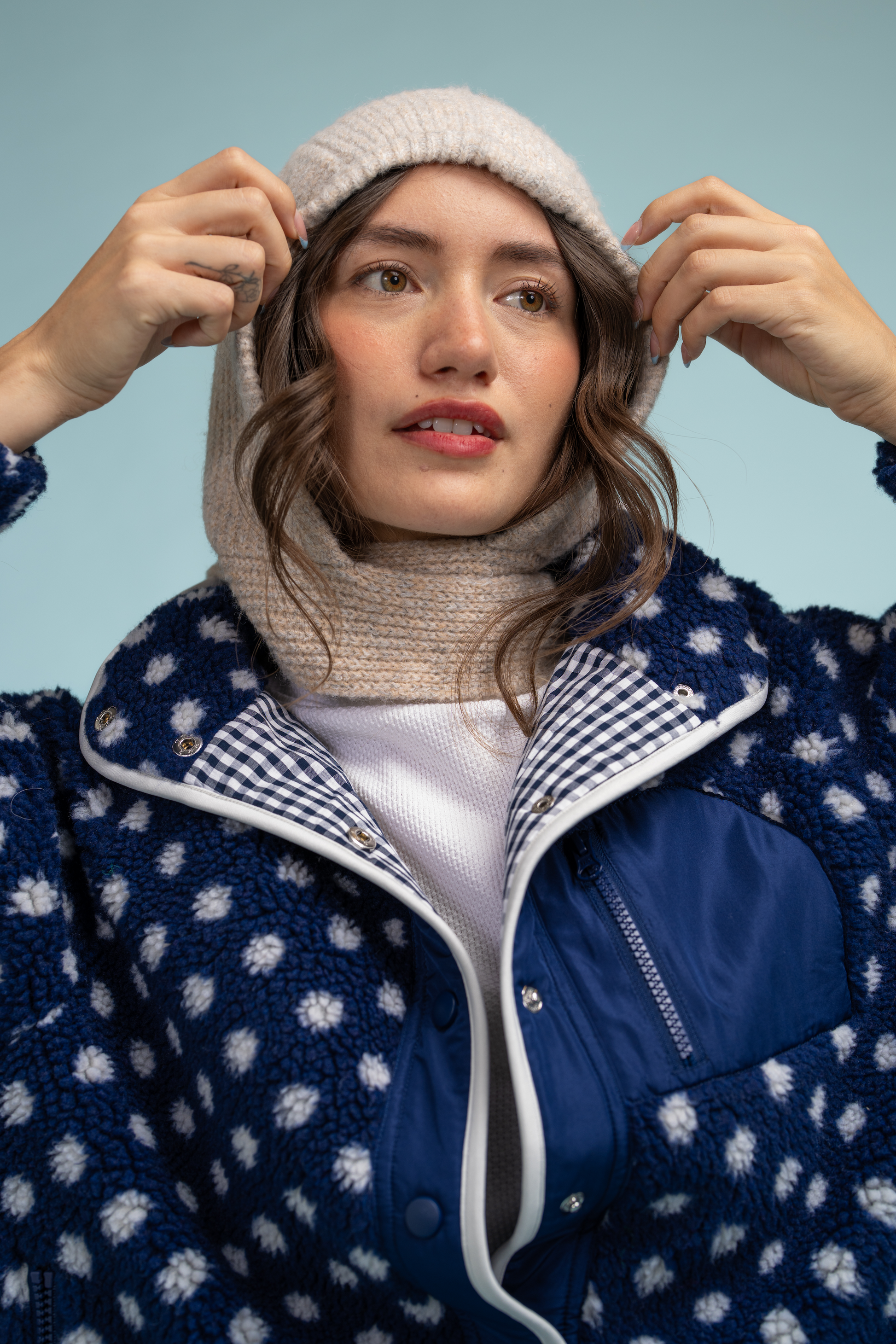 Teton Jacket | Navy Dot – Midnight Lunch Teton Jacket | Navy Dot – Midnight Lunch