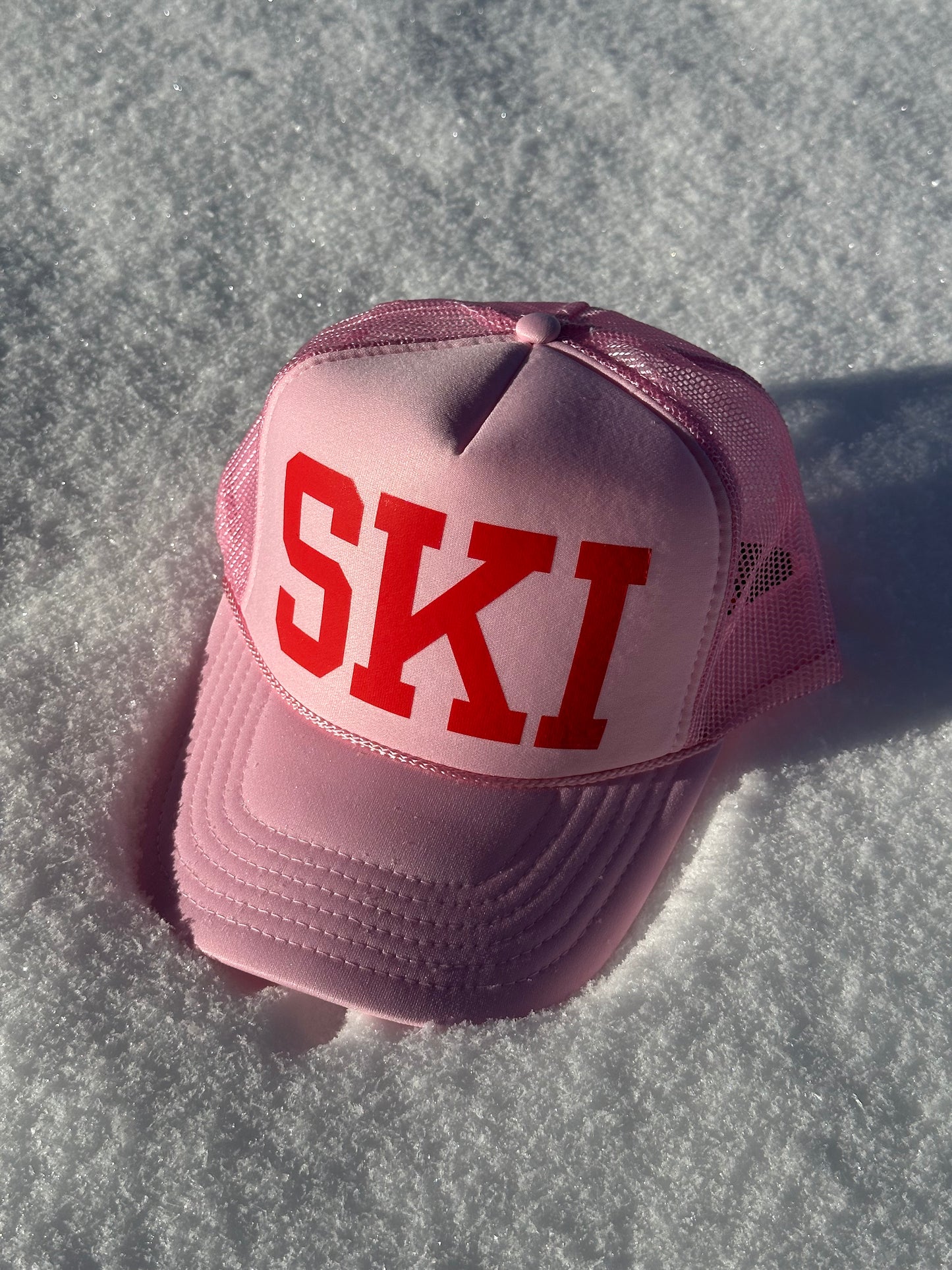 SKI Trucker Hat | Pink