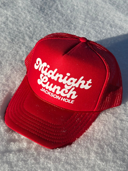 Midnight Lunch JH Trucker Hat | Red