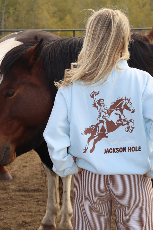 ML Cowgirl Mockneck | Cabin Sky