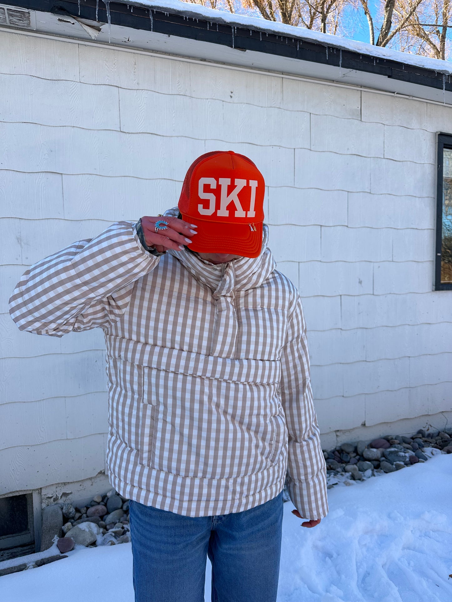 SKI Trucker Hat | Orange