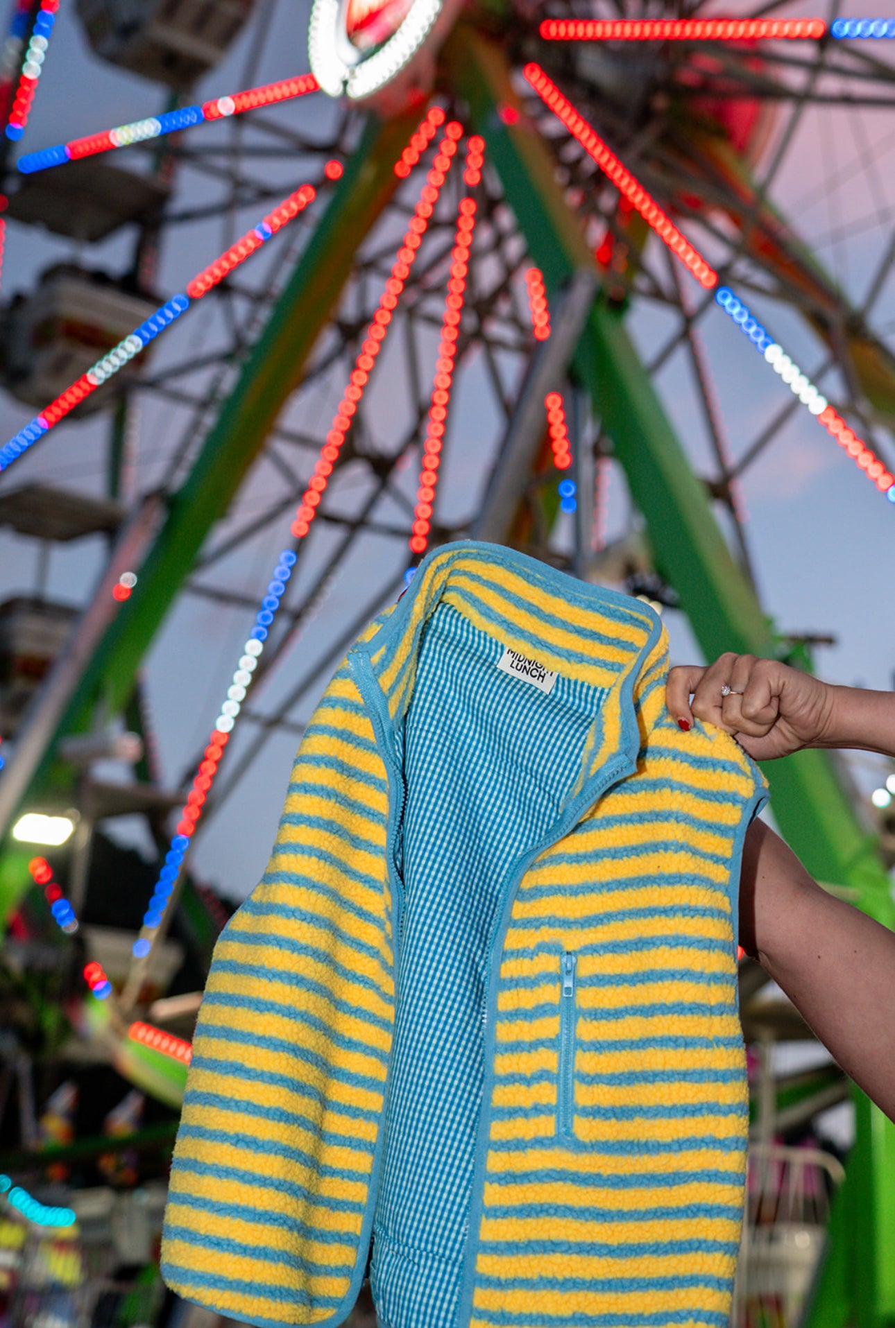The Stripe Vest | Yellow + Blue