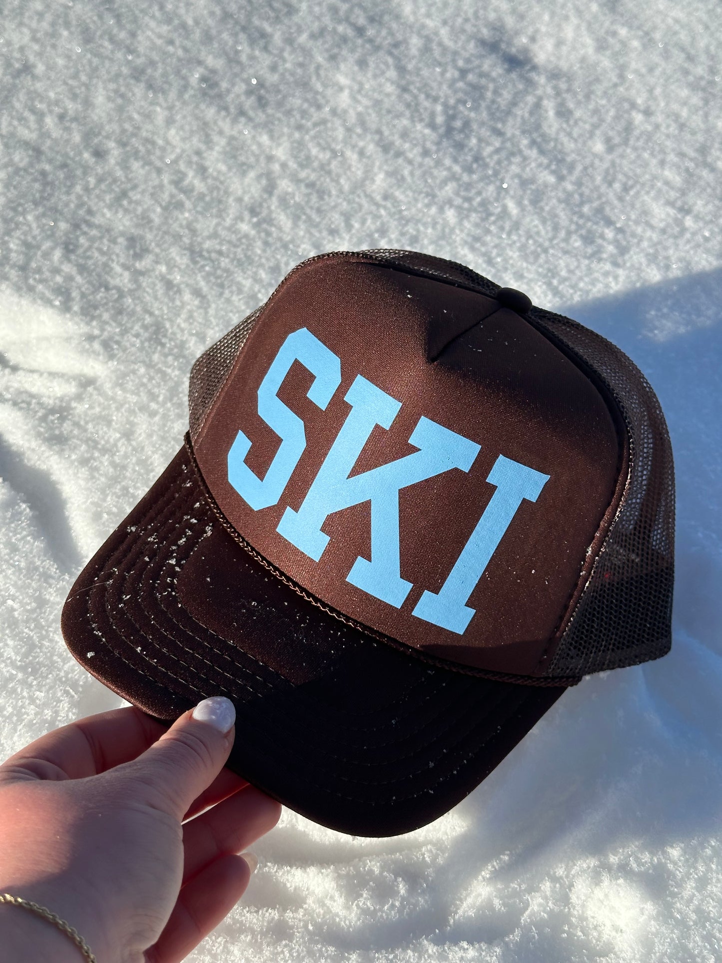 SKI Trucker Hat | Brown