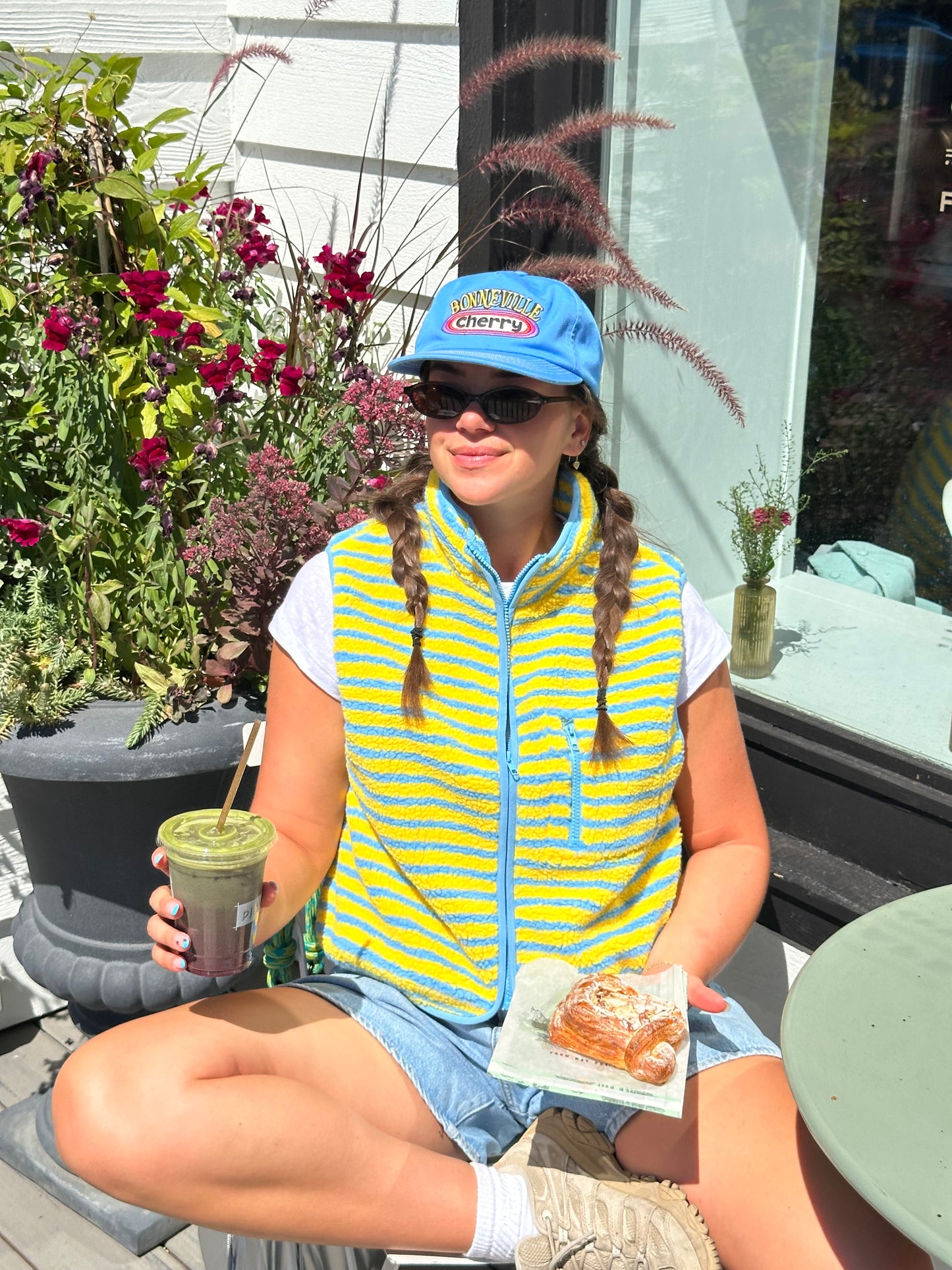 The Stripe Vest | Yellow + Blue