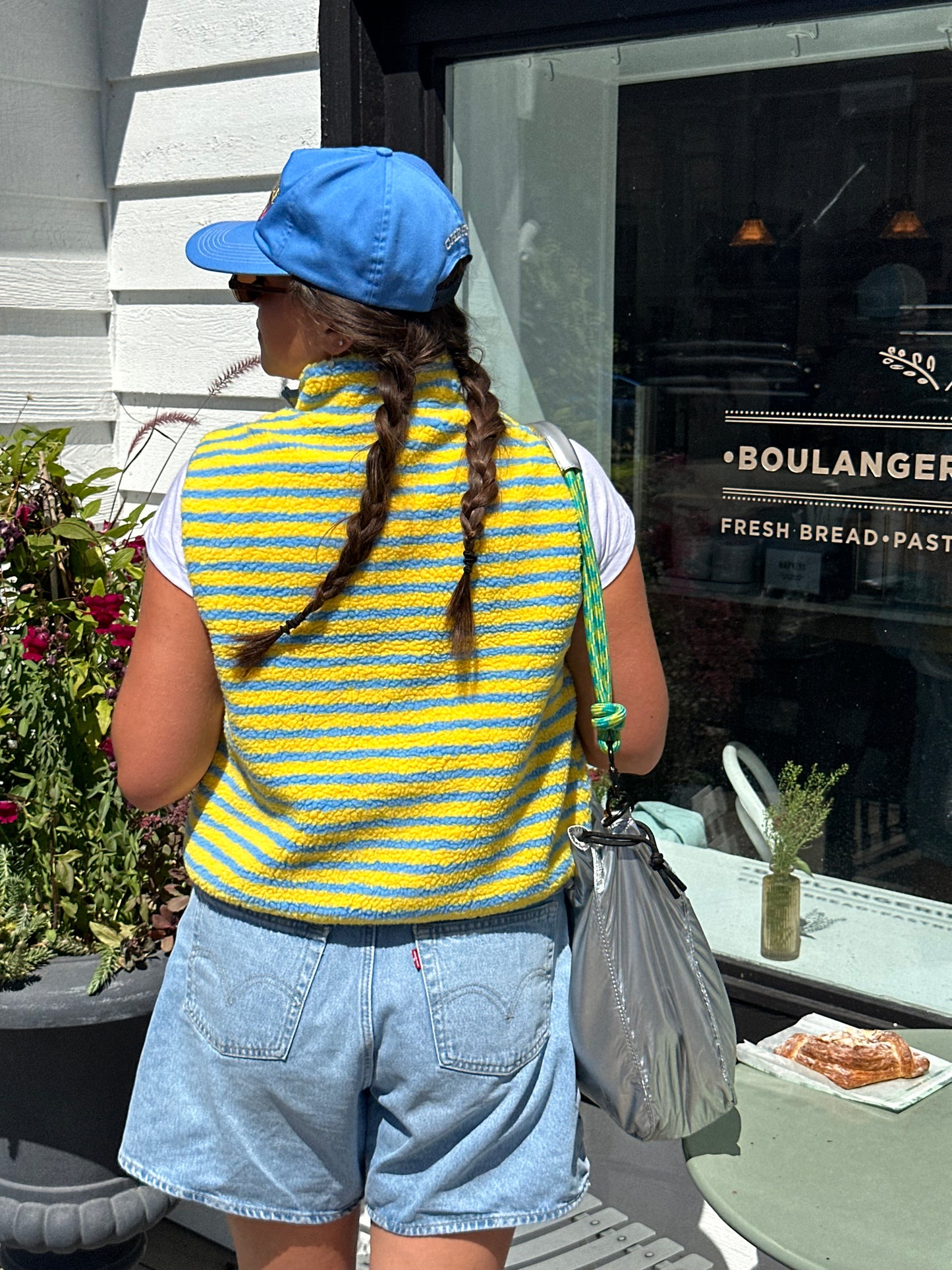 The Stripe Vest | Yellow + Blue