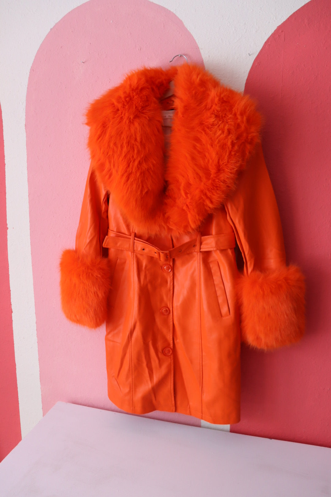 Daisy Coat |  Bright Orange