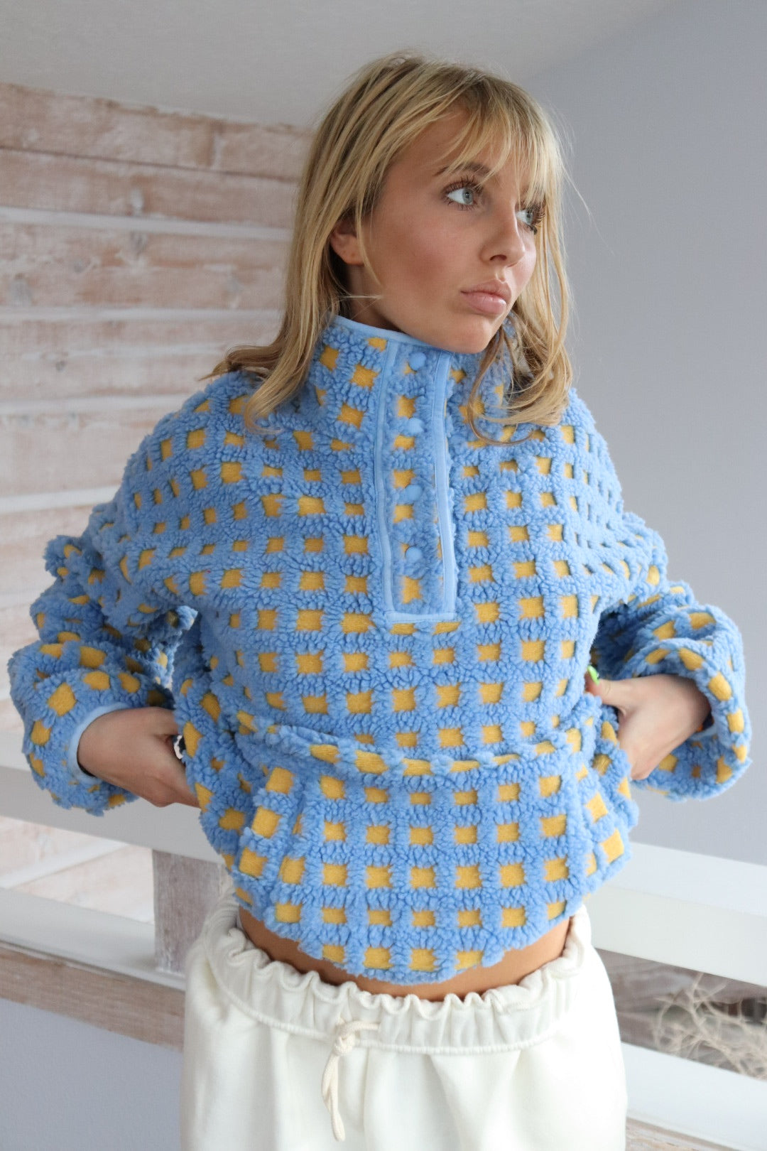 Wyoming Pullover | Blue + Yellow