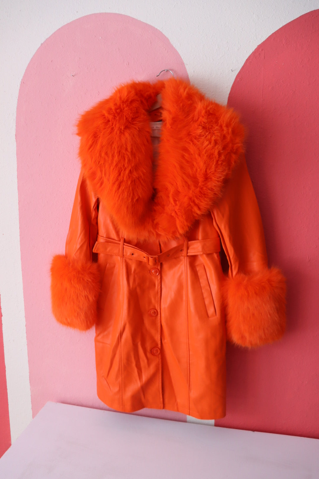 Daisy Coat |  Bright Orange