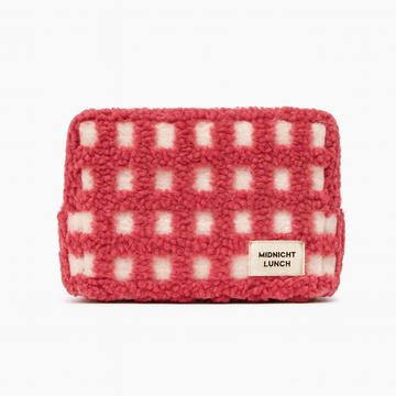 Carrie Sherpa Pouch | Signtaure Red