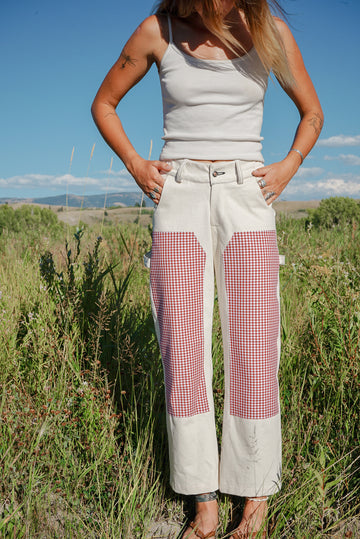 Panel Pants | Red Gingham